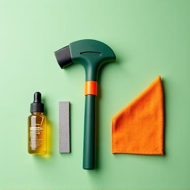 Olio protettivo e cote diamantata per attrezzi da giardino